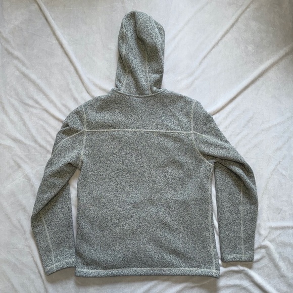 Men's North Face Full Zip Sweater Knit Fleece Jacket With Hood - Picture 2 of 2